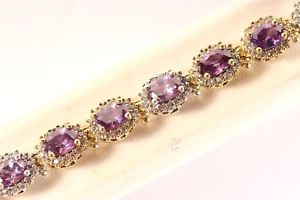 【送料無料】ブレスレット　アクセサリ―　トルコアメジストトパーズスターリングシルバーブレスレットturkish jewelery handmade amethyst topaz 925k sterling silver bracelet