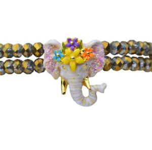 【送料無料】ブレスレット　アクセサリ―　ブレスレットスライドkirks folly elephant walk slide bracelet goldtone