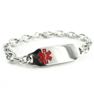 【送料無料】ブレスレット　アクセサリ―　ラテックスブレスレットウォレットカードmyiddr pre engraved latex allergy medical bracelet, with wallet card