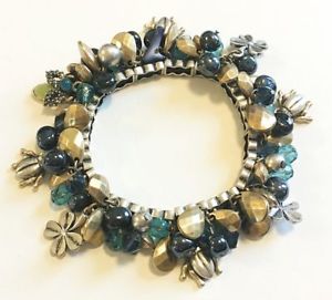 【送料無料】ブレスレット　アクセサリ―　ブレスレットビートルズ hultquist jewelry flexible gold plated charm bracelet pearls beatles flowers