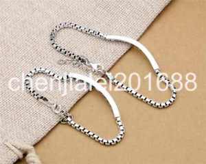 【送料無料】ブレスレット　アクセサリ―　スターリングシルバーブレスレットpure s925 sterling silver personality simple creative lovers bracelet