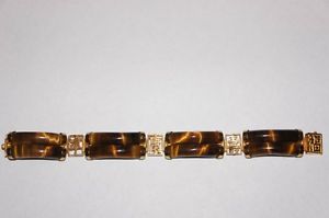 【送料無料】ブレスレット　アクセサリ―　ダブルタイガーアイブレスレットdouble tiger eye stone bracelet