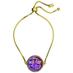 【送料無料】ブレスレット　アクセサリ&mdash;　スライドブレスレットパープルkirks folly seaview water moon 20mm slide bracelet goldtone purple｜hokushin