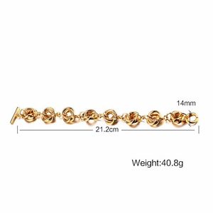 【送料無料】ブレスレット　アクセサリ―　トレンディブレスレッツステンレスチェーンブレスレットリンクtrendy bracelets for women gold plated stainless steel linked chain bracelet