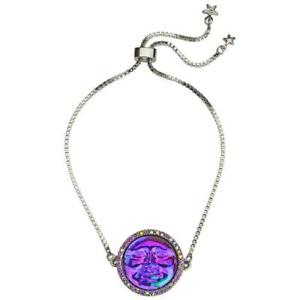 【送料無料】ブレスレット　アクセサリ―　スライドブレスレットパープルkirks folly seaview water moon 20mm slide bracelet silvertone purple