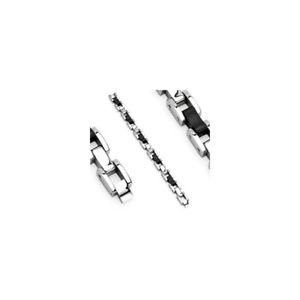 【送料無料】ブレスレット アクセサリ― ブレスレットステンレスリンクゴムbracelet stainless steel links rubber