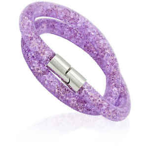 【送料無料】ブレスレット　アクセサリ―　スワロフスキースターダストモーブレディースダブルブレスレットswarovski stardust mauve ladies double bracelet 5140103 21,158円