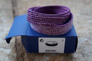 【送料無料】ブレスレット　アクセサリ―　スワロフスキーブレスレットアメジストコンビブレスレットswarovski 5297361 slake duo bracelet in amethyst duo bracelet 100 authentic