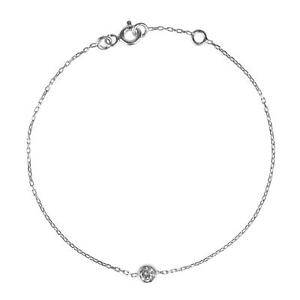 【送料無料】ブレスレット　アクセサリ&mdash;　ブレスレットスターリングシルバーボックスホワイトlatelita small delicate bracelet sterling silver cz bridesmaids gift boxed white｜hokushin