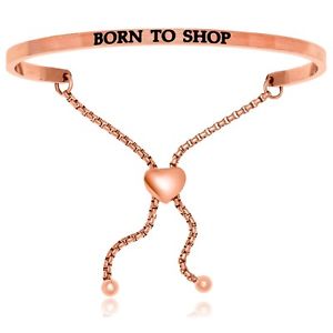 【送料無料】ブレスレット　アクセサリ―　ピンクステンレススチールファッションブレスレットpink stainless steel cute womens born to shop adjustable fashion bracelet