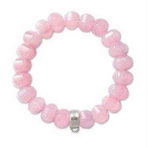 【送料無料】ブレスレット　アクセサリ―　retiredトマスsaboチャームクラブローズコーツブレスレットcx0038s rrp66retired thomas sabo charm club rose quartz stretch bracelet cx0038s rrp 66