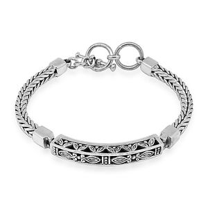 【送料無料】ブレスレット　アクセサリ―　デザイナーソリッドスターリングシルバーバリチェーンブレスレットインチdesigner solid 925 sterling silver bali chain bracelet 775 inch 25 gms f13