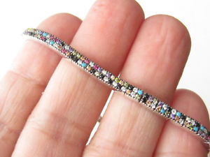 【送料無料】ブレスレット　アクセサリ―　turkish turquoise topaz 925sterlingmulticolor braceletturkish turquoise topaz 925 sterling silver multicolor bracelet