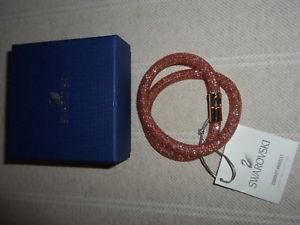 【送料無料】ブレスレット　アクセサリ―　スワロフスキーローズゴールドスターダストダブルラップブレスレット listinggenuine boxed swarovski rose gold stardust double wrap bracelet 41cm rrp67