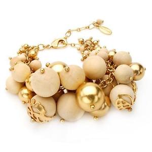 【送料無料】ブレスレット　アクセサリ―　pilgrim skanderborg wood and goldtone metal braceletpilgrim skanderborg wood and goldtone metal bracelet