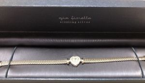 【送料無料】ブレスレット　アクセサリ&mdash;　ギャフィオレッラスターリングシルバーブレスレットハートgia fiorella beautiful sterling silver bracelet and cz heart nib｜hokushin
