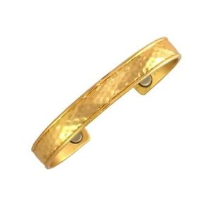【送料無料】ブレスレット　アクセサリ―　セルジオlubカフスブレスレット ミディアムsergio lub magnetic hammered brass cuff bracelet medium