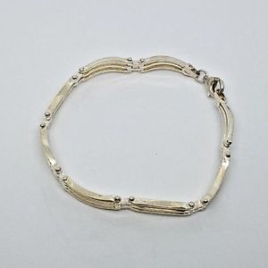 【送料無料】ブレスレット　アクセサリ―　ソリッドシルバーブレスレットデザインsolid sliver bracelet, nice design