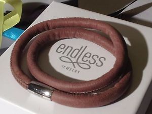 【送料無料】ブレスレット　アクセサリ―　ブラウンブレスレットバラスプendless jewelry 38cm brown bracelet double strand rose clasp rrp 50