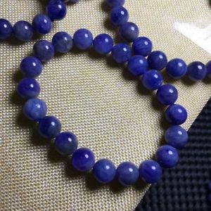 【送料無料】ブレスレット　アクセサリ―　タンザナイトブレスレット1093mmaaanatural blue tanzanite gemstone round beads bracelet 1093mm aaa