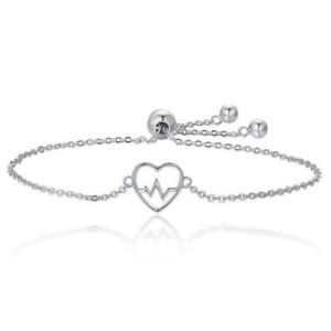 【貨物輸送無料】腕輪 付属品― 5xq3a6腕輪925スターリングecg5x925 sterling silver ecg of love heart adjustable bracelet for women q3a6