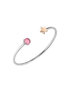 【送料無料】ブレスレット　アクセサリ―　strap morellato dropsステンレスscz971ローズアメジストstrap morellato drops charms stainless steel scz971 star rose goldamethyst