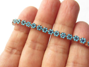 【送料無料】ブレスレット　アクセサリ―　ターコイズローズアルジェントテニスブレスレットrglable turquoise saphir or rose en argent sterling 925 tennis bracelet