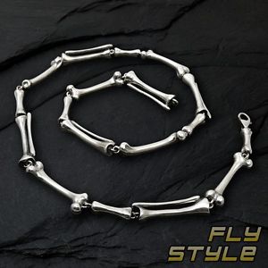 【送料無料】ブレスレット　アクセサリ―　pulsera collar huesos esqueleto acero inoxidableplatagoticoメタルロック