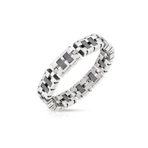 【貨物輸送無料】腕輪 付属品― ブレスレットステンレススチールリンクbracelet stainless steel links rectangular