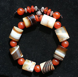 【送料無料】ブレスレット　アクセサリ―　914mm914mm natural beautiful agate bracelet