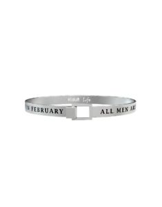 【送料無料】ブレスレット　アクセサリ―　ブレスレットシンボルスチールbracelet young adult man symbols steel 316l 731377 february