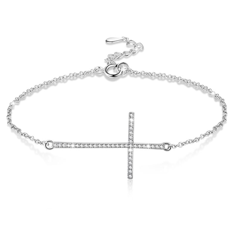 【送料無料】ブレスレット　アクセサリ―　×クロスブレスレットポンドシルバーブレスレット5xcross bracelets 925 sterling silver bracelet for women s9m4