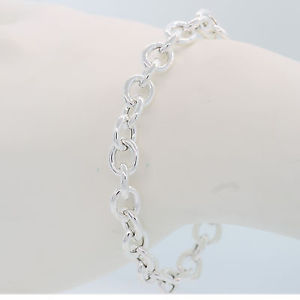 【貨物輸送無料】腕輪 付属品― クラシックリンクブレスレットスターリングシルバーイタリアインチclassic link bracelet sterling silver 75 inch made インチ italy