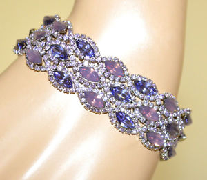 【送料無料】ブレスレット　アクセサリ―　ピンクブレスレットレディースライラックパープルブレスレットpink bracelet womens crystals wisteria lilac purple rhinestones wedding bracelet bb6