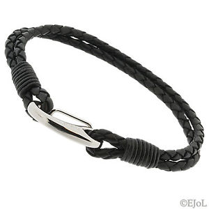 【送料無料】ブレスレット　アクセサリ―　ノワールボロブレスレットエンベロープnoir vritable tress bolo cuir europenne bracelet enveloppe vendeur anglais