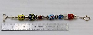 【送料無料】ブレスレット　アクセサリ―　スターリングシルバーガラスビーズブレスレット listingsilpada sterling silver glass charm bead bracelet