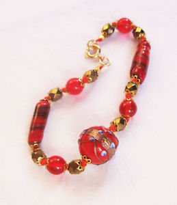 【送料無料】ブレスレット　アクセサリ―　ブレスレットビーズムラーノコレクションbracelet beads murano veritables collection