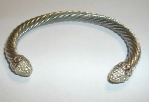 【送料無料】ブレスレット　アクセサリ―　ジョンワイヤカフブレスレットドルjohn medeiros briolette pave large wire cuff bracelet b2943af00 140 retail 22,350円