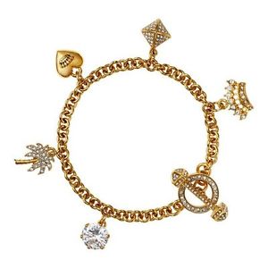 【送料無料】ブレスレット　アクセサリ―　ブレスレットnwt authentic juicy couture replenishment charm bracelet