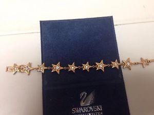【送料無料】ブレスレット　アクセサリ―　スワロフスキーブレスレットswarovski goldplated star bracelet euc