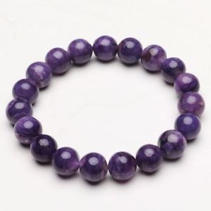 【送料無料】ブレスレット　アクセサリ―　クリスタルビーズブレスレットストレッチ103mm natural purple charoite crystal gemstone stretch beads bracelet zlbb052