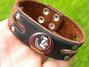 【送料無料】ブレスレット　アクセサリ―　カフブレスレットバイカーカウボーイフロリダロゴストラップquality cuff bracelets biker who cowboy florida state seminols logo strap