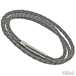 【送料無料】ブレスレット　アクセサリ―　プルミエールブレスレットエンベロープfemmes grau gris 3mm cuir de premire qualit bracelet enveloppe 21,158円