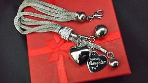【送料無料】ブレスレット　アクセサリ―　パーソナライズシルバーマルチチャームブレスレットクリスマスladies personalised silver multi charm bracelet free engraving xmas day gift