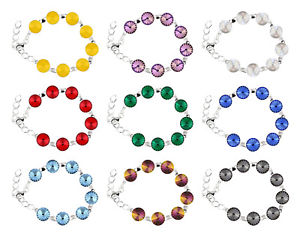 【貨物輸送無料】腕輪 付属品― スターリングリゾーツスターリングシルバーブレスレットスワロフスキーsterling silver bracelet 16糎45糎 made with 1122 12粍 swarovski crystals