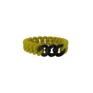 【送料無料】ブレスレット　アクセサリ―　ミニマスタードイエローレディースブレスレットステンレススチールマットhanse bling mini mustard yellow ladies bracelet 107714stainless steel matte b