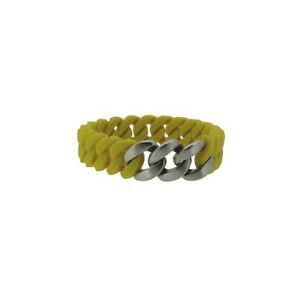 【送料無料】ブレスレット　アクセサリ&mdash;　ミニマスタードイエローレディースブレスレットステンレススチールシルバーhanse bling mini mustard yellow ladies bracelet 107713stainless steel silver｜hokushin