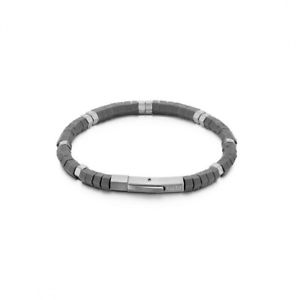 【送料無料】ブレスレット　アクセサリ―　ブレスレットブロックグレー