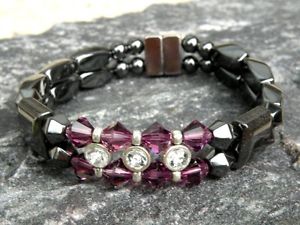 【送料無料】ブレスレット　アクセサリ―　ブレスレットラインストーンスワロフスキークリスタルwomens magnetic bracelet anklet rhinestone 12 choices with swarovski crystal