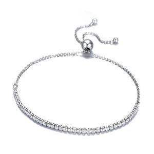 【貨物輸送無料】腕輪 付属品― スターリングシルバーブレスレットリンクテニス5x925 sterling silver sparkling strand bracelet women link tennis adjustab k8r1